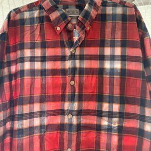 Men's plaid cotton shirt by J Crew